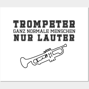 Trompeter, ganz normale Menschen - unten Posters and Art